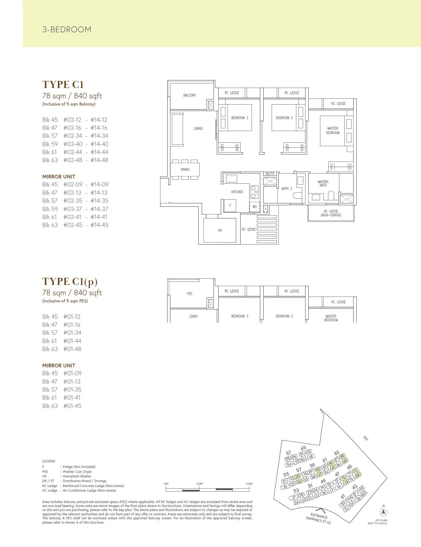 3 bedroom Floor Plan